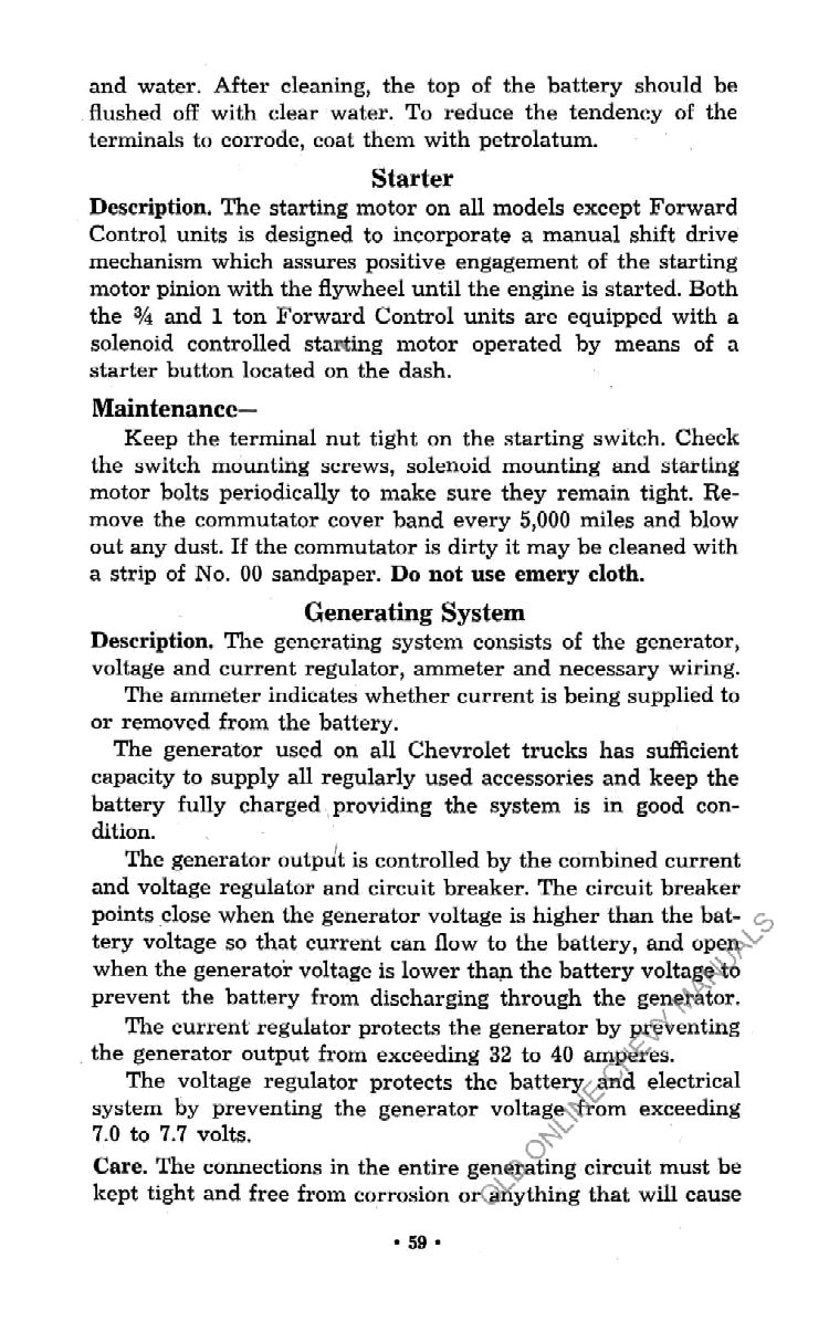 1951 Chevrolet Trucks Operators Manual Page 25